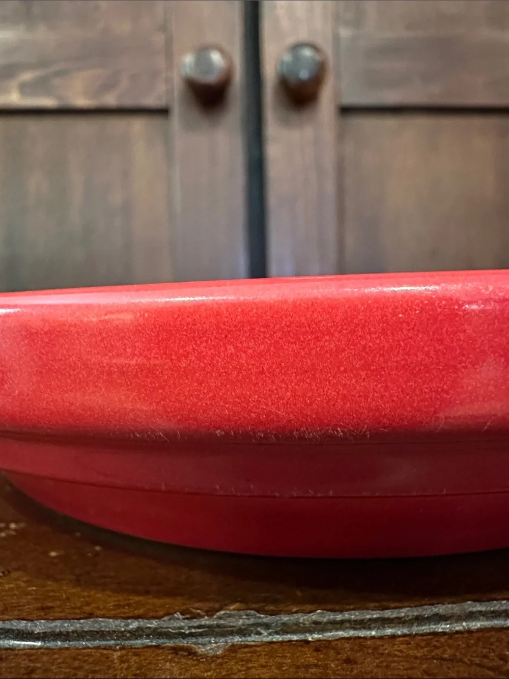 Vintage heavyweight red